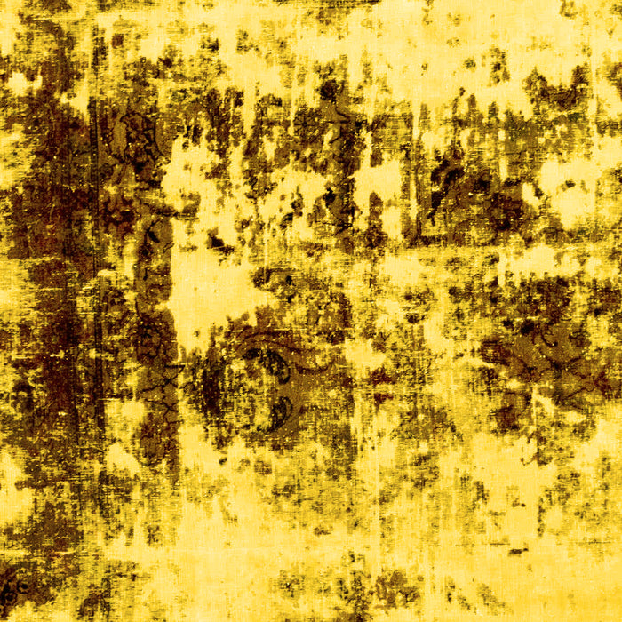 Machine Washable Abstract Yellow Modern Rug, wshabs1970yw