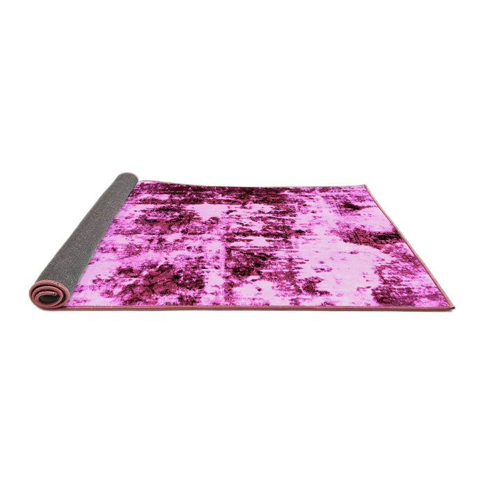Sideview of Abstract Pink Modern Rug, abs1970pnk
