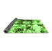 Sideview of Abstract Green Modern Rug, abs1970grn