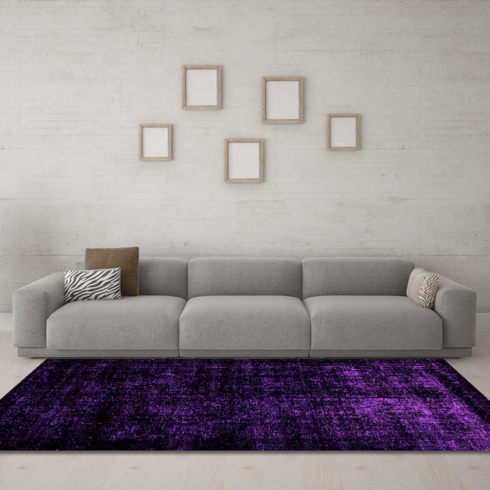 Machine Washable Abstract Pink Modern Rug in a Living Room, wshabs1971pnk