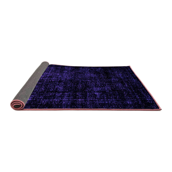 Sideview of Abstract Purple Modern Rug, abs1971pur