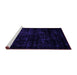 Sideview of Machine Washable Abstract Purple Modern Area Rugs, wshabs1971pur