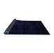 Sideview of Abstract Blue Modern Rug, abs1971blu