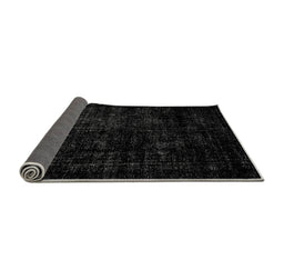 Sideview of Abstract Gray Modern Rug, abs1971gry