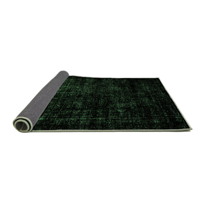 Sideview of Abstract Green Modern Rug, abs1971grn