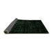 Sideview of Abstract Green Modern Rug, abs1971grn