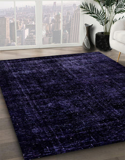 Machine Washable Abstract Blue Rug in a Family Room, wshabs1971