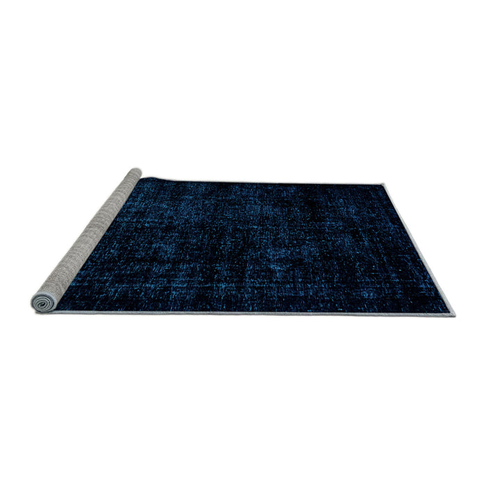 Sideview of Machine Washable Abstract Light Blue Modern Rug, wshabs1971lblu