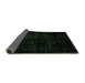 Sideview of Abstract Emerald Green Modern Rug, abs1971emgrn