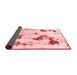 Abstract Red Modern Area Rugs