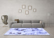 Machine Washable Abstract Blue Modern Rug in a Living Room, wshabs1972blu