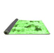 Sideview of Abstract Green Modern Rug, abs1972grn