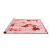 Modern Red Washable Rugs