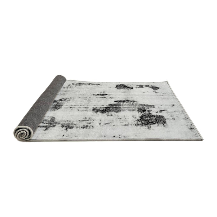 Sideview of Abstract Gray Modern Rug, abs1972gry