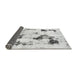 Sideview of Abstract Gray Modern Rug, abs1972gry