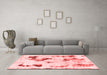 Modern Red Washable Rugs