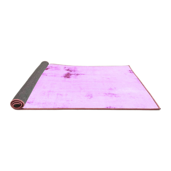 Sideview of Abstract Purple Modern Rug, abs1973pur