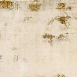 Square Abstract Navajo White Gold Modern Rug, abs1973