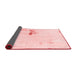 Abstract Red Modern Area Rugs