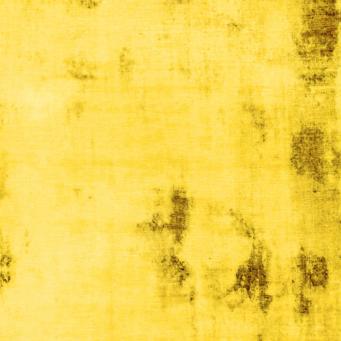 Square Abstract Yellow Modern Rug, abs1973yw