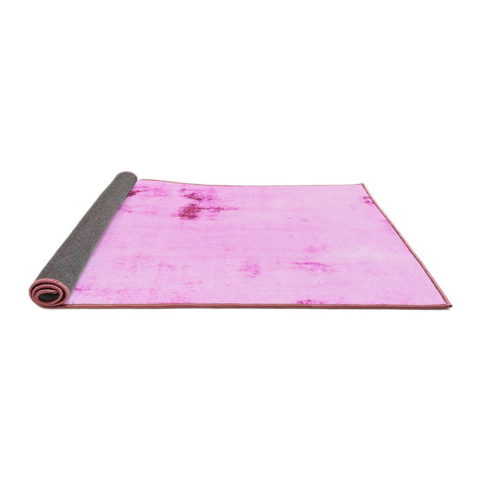 Sideview of Abstract Pink Modern Rug, abs1973pnk