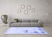 Machine Washable Abstract Blue Modern Rug in a Living Room, wshabs1973blu