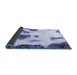 Sideview of Abstract Blue Modern Rug, abs1974blu