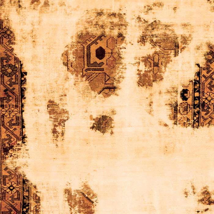 Machine Washable Abstract Orange Modern Area Rugs, wshabs1974org