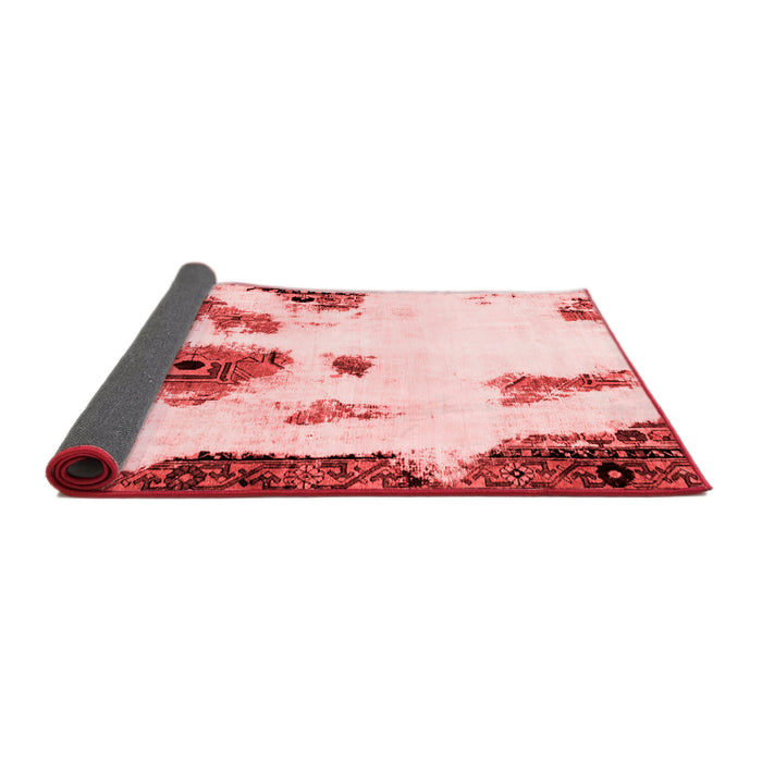 Abstract Red Modern Area Rugs