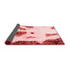 Abstract Red Modern Area Rugs