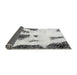 Sideview of Abstract Gray Modern Rug, abs1974gry