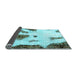 Sideview of Abstract Light Blue Modern Rug, abs1974lblu