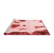 Modern Red Washable Rugs