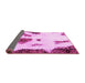 Sideview of Abstract Pink Modern Rug, abs1974pnk