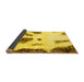 Sideview of Abstract Yellow Modern Rug, abs1974yw