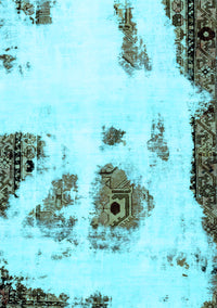 Abstract Light Blue Modern Rug, abs1974lblu