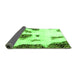 Sideview of Abstract Green Modern Rug, abs1974grn