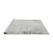 Sideview of Machine Washable Solid Gray Modern Rug, wshabs1975gry