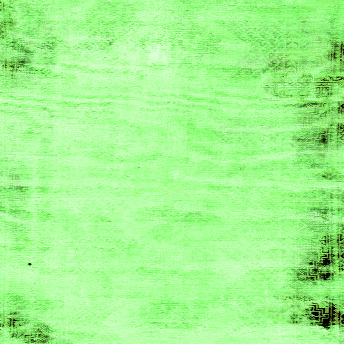 Square Solid Green Modern Rug, abs1975grn