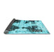 Sideview of Abstract Light Blue Modern Rug, abs1976lblu