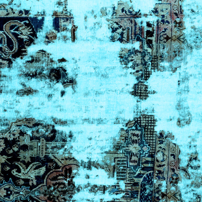 Abstract Light Blue Modern Rug, abs1976lblu