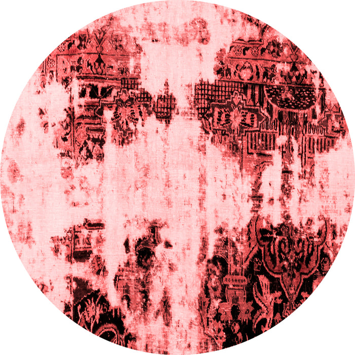 Machine Washable Abstract Red Modern Rug, wshabs1976red