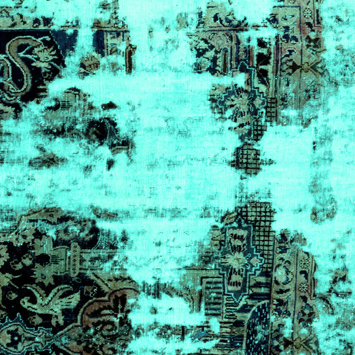 Abstract Turquoise Modern Rug, abs1976turq