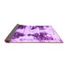 Sideview of Abstract Purple Modern Rug, abs1976pur