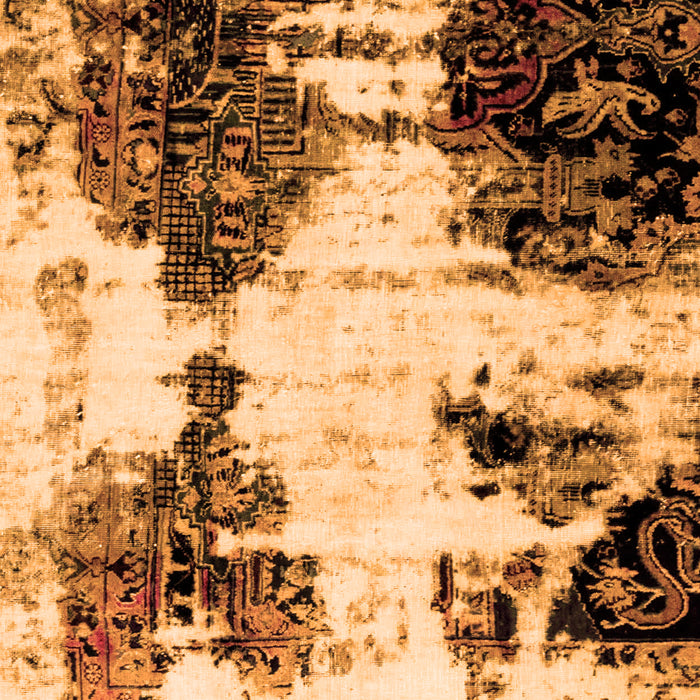 Abstract Orange Modern Rug, abs1976org