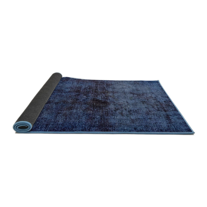 Sideview of Abstract Blue Persian Rug, abs1977