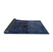 Sideview of Abstract Blue Persian Rug, abs1977