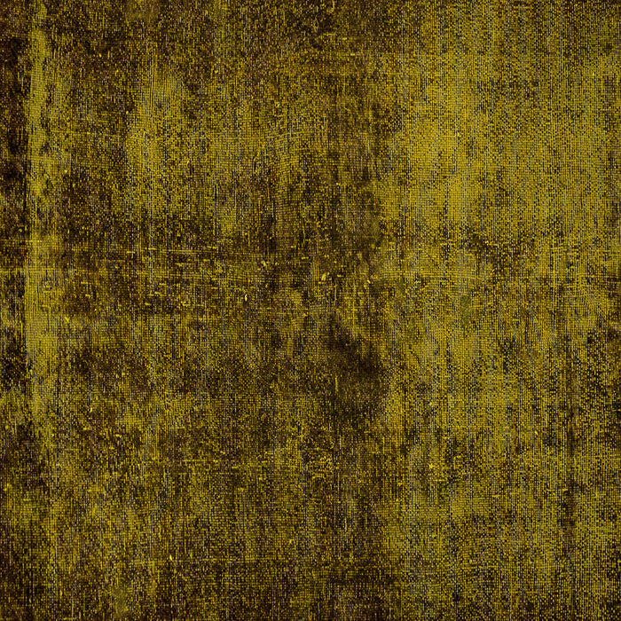 Square Machine Washable Persian Yellow Bohemian Rug, wshabs1977yw