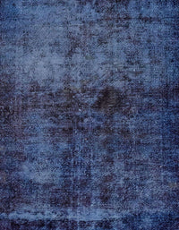 Machine Washable Abstract Silk Blue Rug, wshabs1977