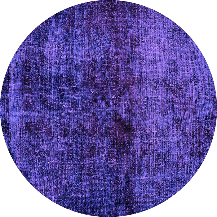 Round Persian Purple Bohemian Rug, abs1977pur